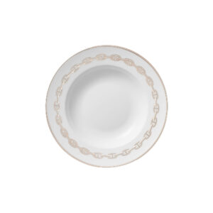Chaîne d’Ancre Platine soup plate Hermès