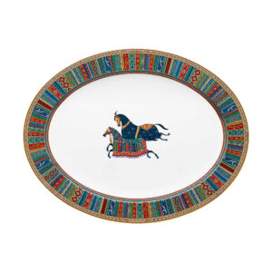 Cheval d’Orient large oval platter Hermès