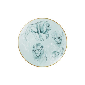Carnets d’Équateur dessert plate Lions Hermès