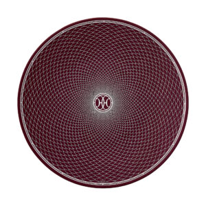 H Déco Rouge presentation plate Hermès