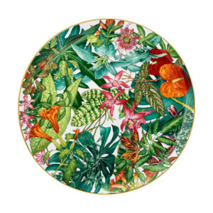 Passifolia round platter Hermès