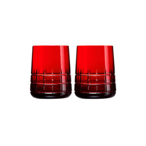 Red Water glasses set 2 pcs. Graphik Christofle