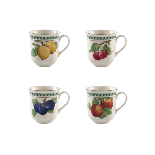 French Garden Modern Fruits Jumbo mug set 4 pcs. VilleroyBoch