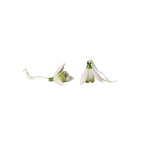Mini Flower Bells porcelain pendant Snowdrop set 2 pcs. VilleroyBoch