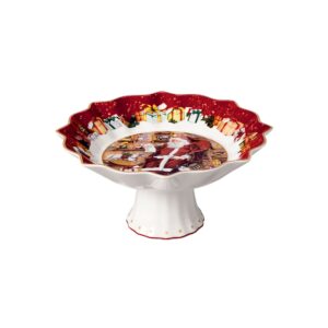 Toys Fantasy footed bowl Santa reads wish list VilleroyBoch