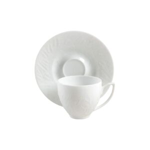 Provence Blanc Velours Coffee cup  saucer Haviland