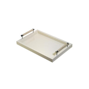 Railing lacquered rectangular tray Ivory 31 х 46 cm Riviere