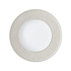 Perle Flat plate with engraved rim Minéral Irisé Raynaud