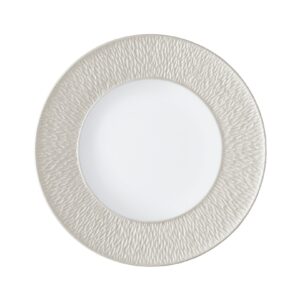 Perle Flat plate with engraved rim Minéral Irisé Raynaud