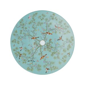 Buffet plate 32 cm turquoise Paradis Raynaud