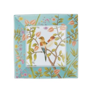 Trinket tray №3 17x17 cm turquoise Paradis Raynaud