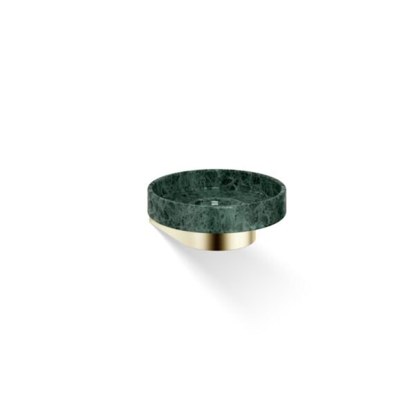 Soap dish wall mounted gold matt with marble Century Decor Walther