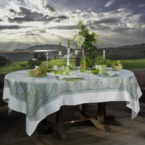 Tablecloth Ceylan Lime Green 170x230 cm Beauville