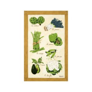 Tea Towel 50x80 cm Beauville Legumes Verts