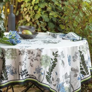 Tablecloth Cotton 170x170 cm Beauville Agapanthes