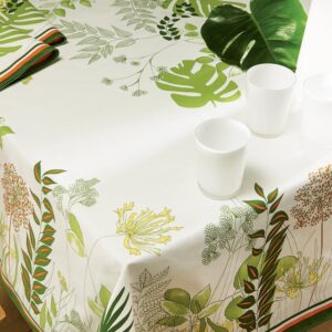 Tablecloth Grey 170x170 cm Beauville Agapanthes