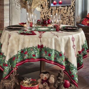 Tablecloth Jour De Fete Satin Original 170x240 cm Beauville