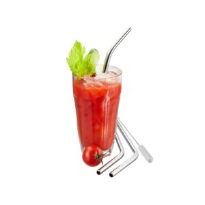 Stainless Steel Straw Future 23 cm 4 pcs. Gefu