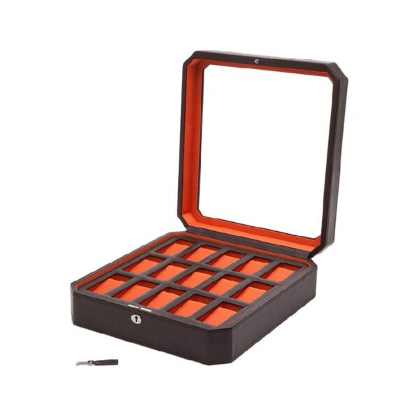 Windsor 15pc watch box brn/org Wolf 1834 - Image 2