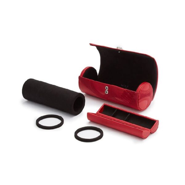 Triple watch roll with jewelry capsule red Wolf 1834 - Image 4