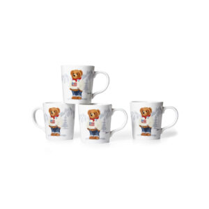 Haven Flag Bear Mug set 4 pcs. Ralph Lauren
