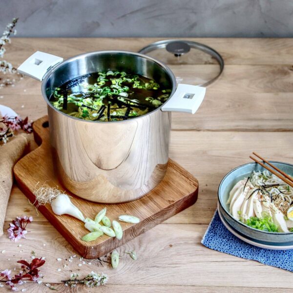 Large pot Casteline high 22 cm stainless steel Cristel - Image 3