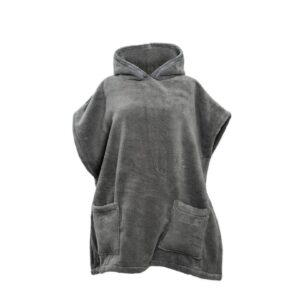 Poncho towel unisex granite Luin Living Your Home Your Spa