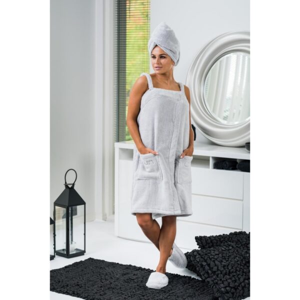 Spa dress S/M pearl grey Luin Living Your Home Your Spa - Image 3
