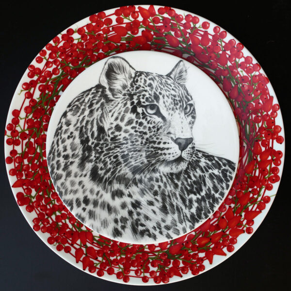 Set of 4 assorted dessert / salad plates Wild Spirit Taitù - Image 6