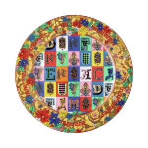 Holiday Alphabet Wall plate Versace x Rosenthal