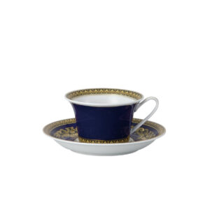 Medusa Blue Tea cup with saucer 0.22 L Versace x Rosenthal