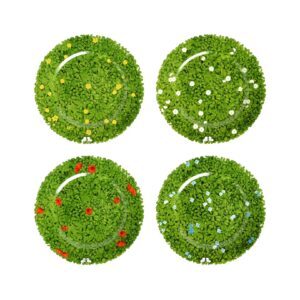 Set of 4 assorted round platters / chops Prati Italiani Taitù