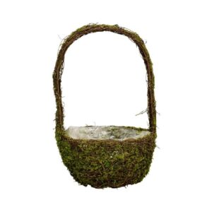 Willow Basket Green Moss 20 x 20 x 33 cm Exner
