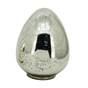 Vitreous Egg Silver 21 x 21 x 28 cm Exner