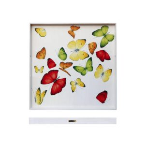 Square tray 45 x 45 cm Freedom Farfalle Taitù