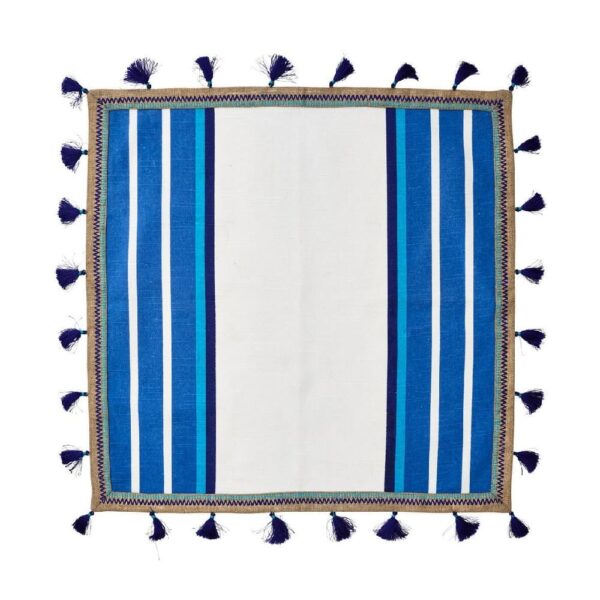 Napkin Jaipur white/blue Kim Seybert - Image 3