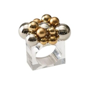 Napkin ring Bauble gold / silver Kim Seybert