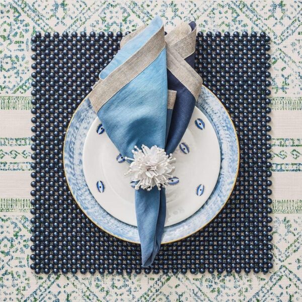Napkin ring 6x4x8 cm white Kim Seybert - Image 7