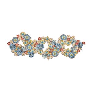 Runner 103x34 cm multi Kim Seybert