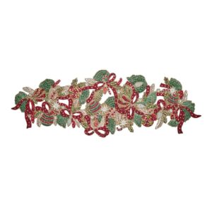 Table runner Xmas Tidings red/green Kim Seybert