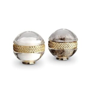 Salt and pepper shaker spice jewels gold Braid LObjet