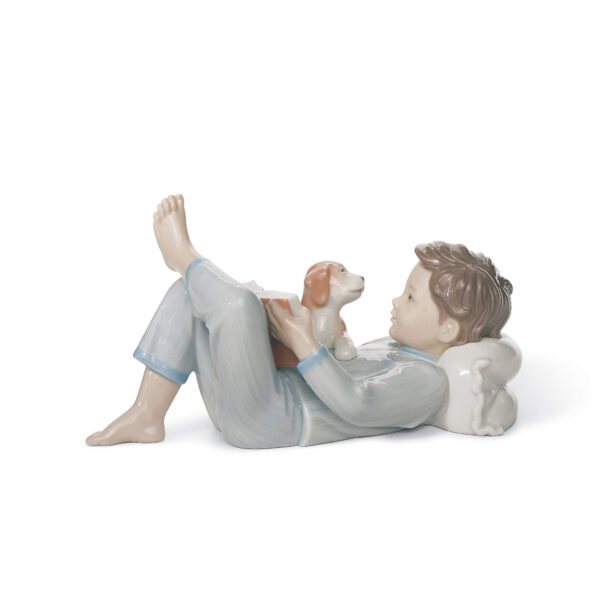 Shall I Read You A Story? Boy Figurine Lladró