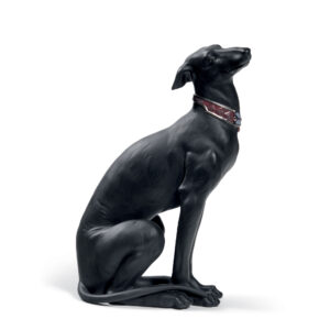Attentive Greyhound Black Lladró