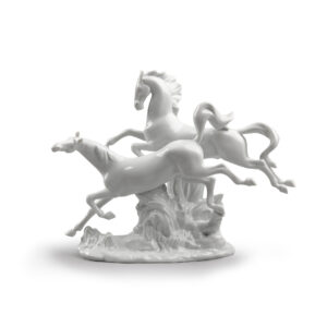 Horses Galloping White Lladró