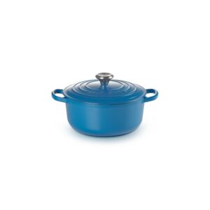 Round French oven Marseille Blue Le Creuset