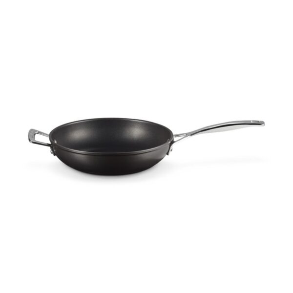 Deep frying pan with helper handle Le Creuset