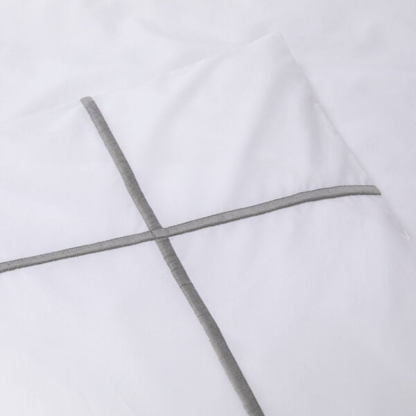 Athena Platine duvet cover 240 x 220 cm Yves Delorme - Image 2