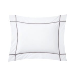 Athena Platine pillow case 31 x 42 cm Yves Delorme