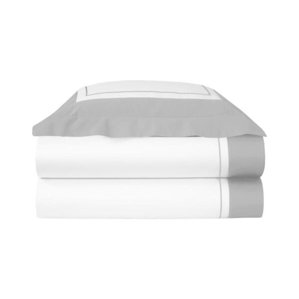 Lutece Platine duvet cover 260 x 240 cm Yves Delorme - Image 3