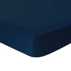 Triomphe Marine fitted sheet 140 x 200 cm Yves Delorme
